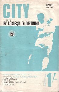 Manchester City v Borussia Dortmund friendly 1967/68