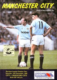 Manchester City v Bradford City 1988/89