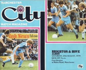 Manchester City v Brighton And Hove Albion 1979/80