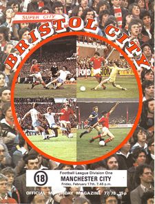 Bristol City v Manchester City 1977/78