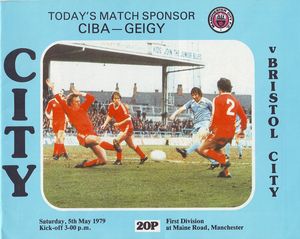 Manchester City v Bristol City 1978/79