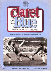 Burnley v Manchester City 1975/76
