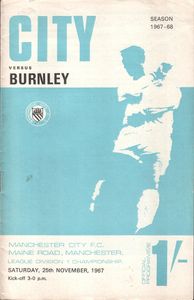 Manchester City v Burnley 1967/68