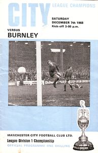 Manchester City v Burnley 1968/69
