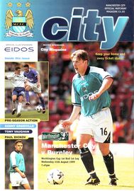 Manchester City v Burnley Worthington Cup 1st Round 1st Leg 1999/2000