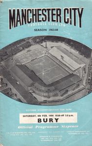 Manchester City v Bury 1963/64