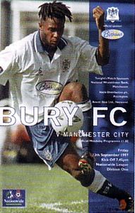 Bury v Manchester City 1997/98