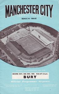 Manchester City v Bury 1964/65