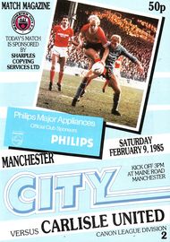 Manchester City v Carlisle United 1984/85