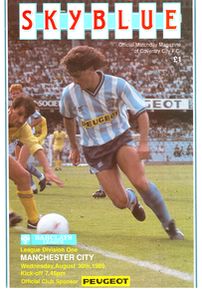 Coventry City v Manchester City 1989/90