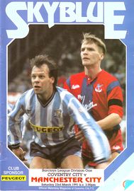 Coventry City v Manchester City 1990/91