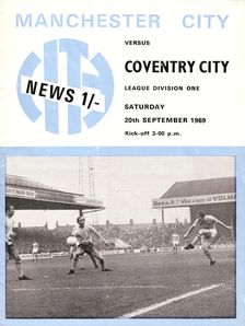 Manchester City v Coventry 1969/70