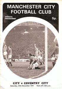 Manchester City v Coventry City 1971/72