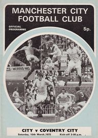 Manchester City v Coventry City 1972/73