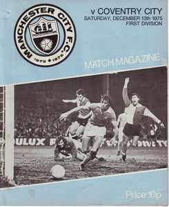 Manchester City v Coventry City 1975/76
