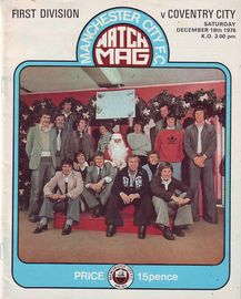 Manchester City v Coventry City 1976/77