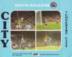 Manchester City v Coventry City 1978/79