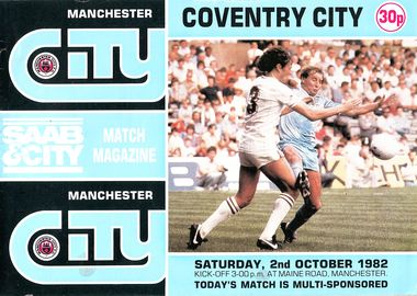 Manchester City v Coventry City 1982/83