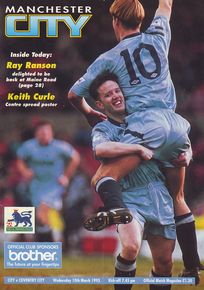 Manchester City v Coventry 1992/93