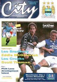 Manchester City v Crewe Alexandra 1997/98