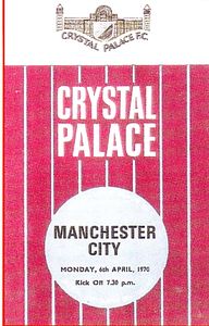Crystal Palace v Manchester City 1969/70