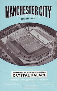Manchester City v Crystal Palace 1964/65