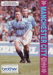 Manchester City v Crystal Palace 1990/91