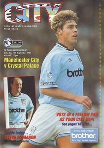 Manchester City v Crystal Palace 1994/95