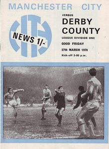 Manchester City v Derby County 1969/70