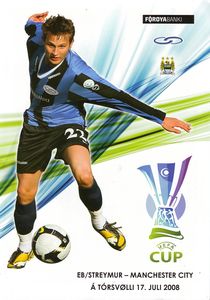 EB Streymur v Manchester City  UEFA CUP 1st Qualifying Round, 1st Leg 2008 to 09