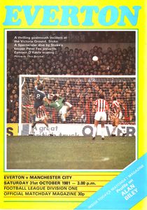 Everton v Manchester City 1981/82