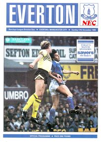 Everton v Manchester City 1989/90