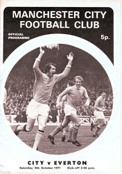 Manchester City v Everton 1971/72