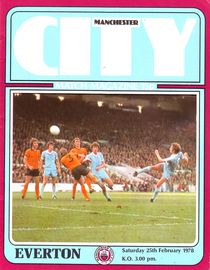 Manchester City v Everton 1977/78