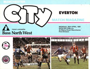 Manchester City v Everton 1980/81