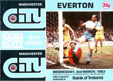 Manchester City v Everton 1982/83