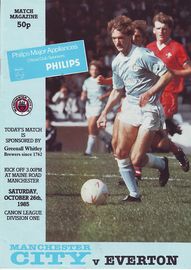 Manchester City v Everton 1985/86