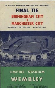 Manchester City v Birmingham FA Cup Final 1955/56