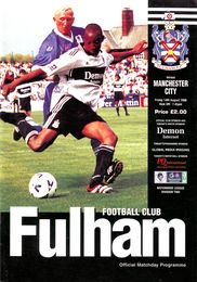 Fulham v Manchester City 1998/99