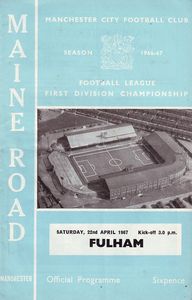 Manchester City v Fulham 1966/67