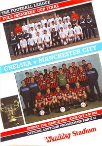 Chelsea v Manchester City Full Members Cup Final 1985/86