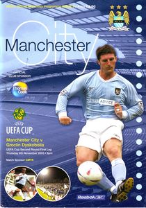 Manchester City v Groclin UEFA Cup 2nd Round 1st Leg 2003/04