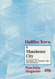 Halifax Town v Manchester City FA Cup 3rd Round 1979/80