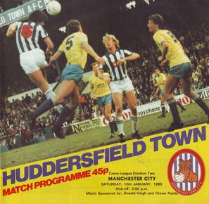 Huddersfield Town v Manchester City 1984/85