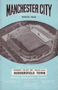 Manchester City v Huddersfield Town  1964/65