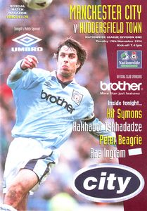 Manchester City v Huddersfield Town 1996/97