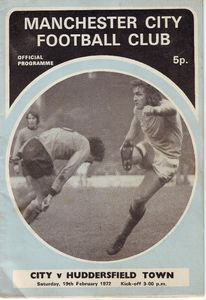 Manchester City v Huddersfield Town 1971/72