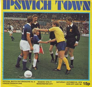 Ipswich Town v Manchester City 1976/77