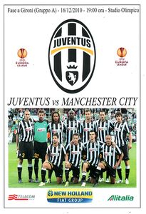 Juventus v Manchester City Europa League Group A 2010/11