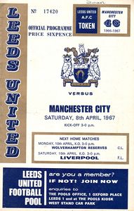 Leeds United v Manchester City FA Cup 6th Round 1966/67